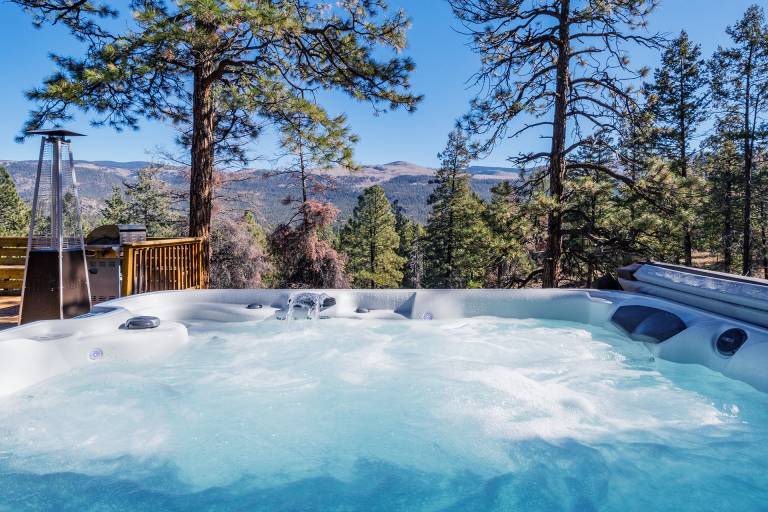 Pet Friendly Cabin with Hot Tub Views, Deck, Fire Pit - 14 Minutes to Purg — photo 5