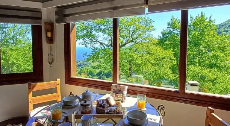 Vacation home with yard & terrace in Zagora-Mouresi
