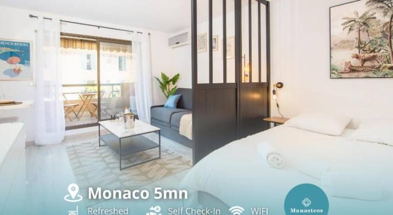 Rental apartment with 1 room for 2 persons in Roquebrune-Cap-Martin