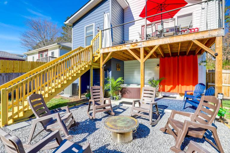 Hot Tub & Fire Pit: Chic Asheville Oasis — photo 2