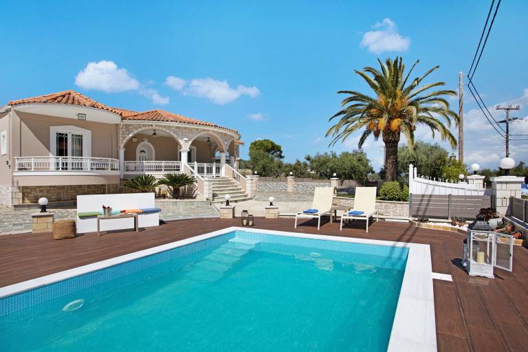 Villa "Chrysoula" with Mountain View, Private Pool & Wi-Fi in Zakynthos
