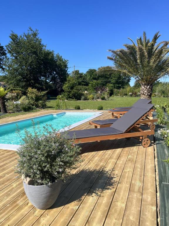 Ferienhaus mit Pool in Sottevast, Normandie f&uuml;r max. 2 Personen