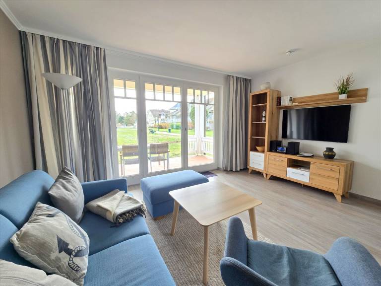Komfort Ferienwohnung mit 1 Schlafzimmer und Terrasse im Erdgeschoss in Binz