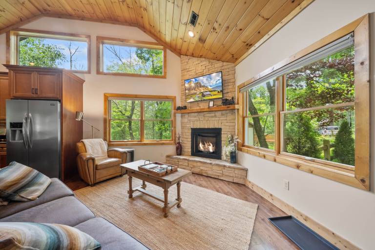 Family-friendly cabin with BBQ & hot tub | Mountain view | Pets allowed in Boone, NC