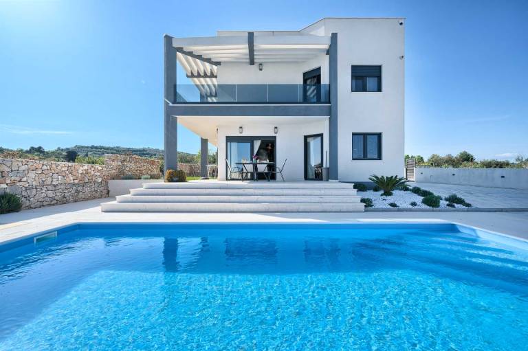 Villa Clear Skies - pool, jacuzzi, location, sea views, comfort and design by MyWaycation in Vodice