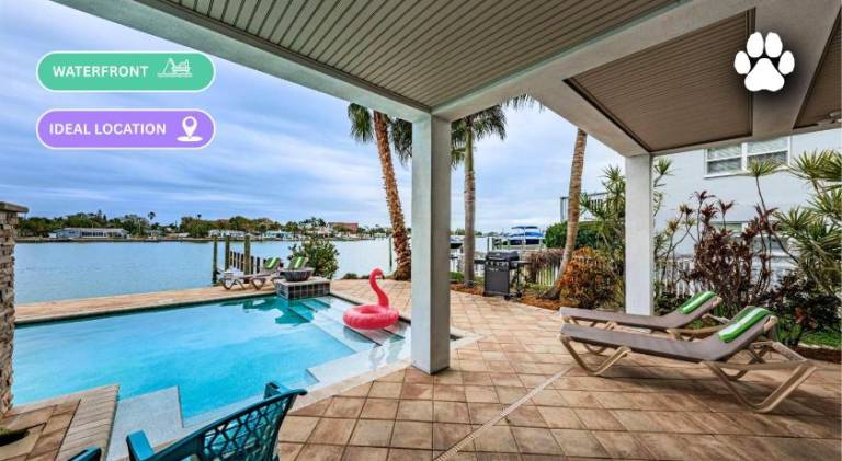Vacation home with pool in Treasure Island, FL