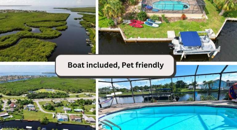Vacation home with pool in Port Charlotte, FL