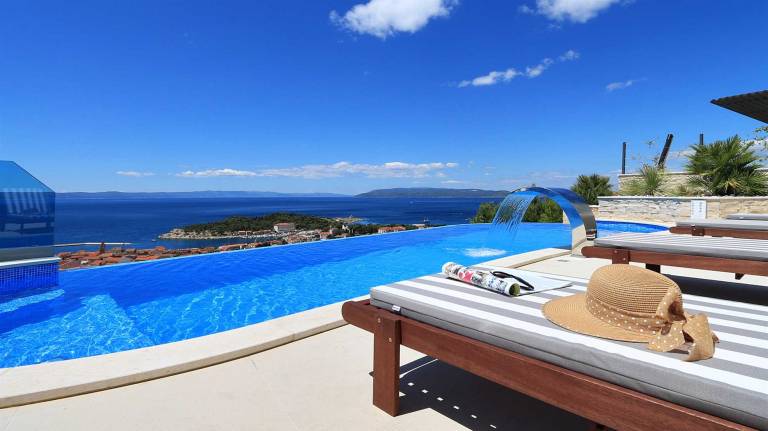 Villa with patio, jacuzzi & private pool | Pool view — photo 4