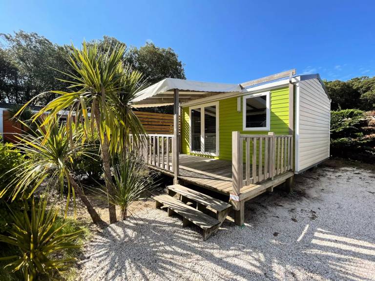 Campsite Le Bois Verdon - Cottage CAHITA 18m² - Half-covered terrace - 1 bedroom. 2 people — photo 4