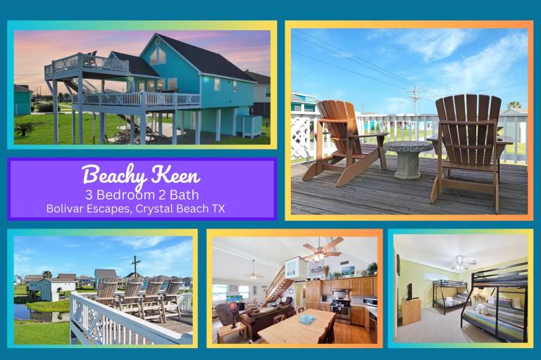 Vacation home with terrace in Bolivar, TX