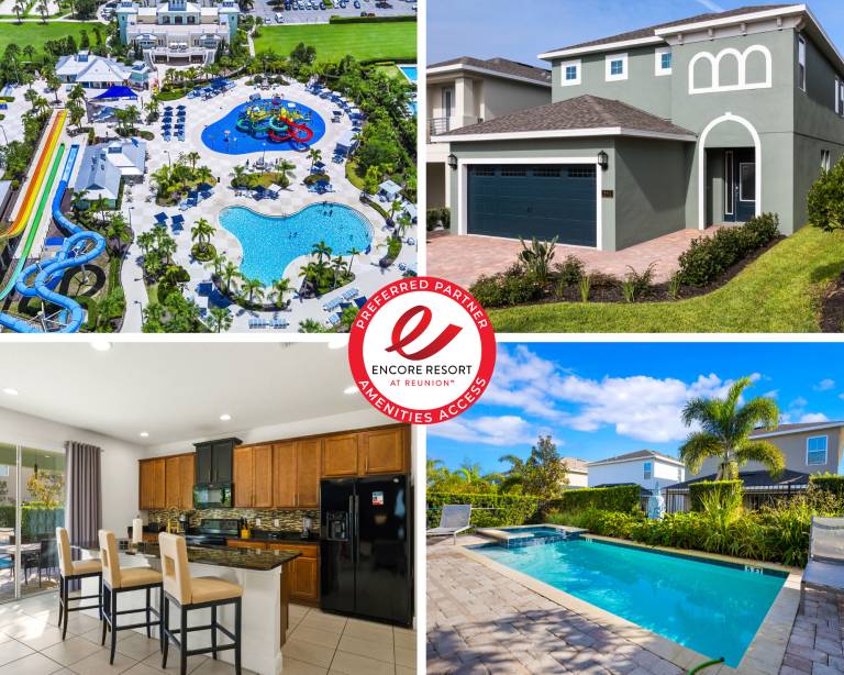 Delightful Home near Disney with Private Pool and Waterpark & Resort Access at Encore Resorts Reunion - 441NO in Osceola, FL