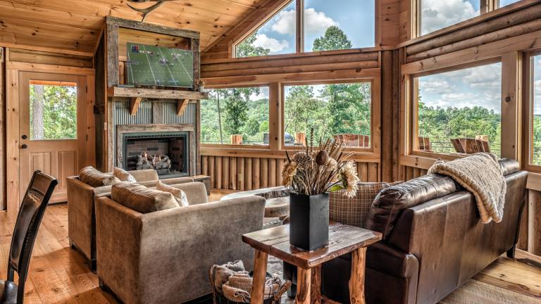 Yellowstone Lodge - Pet Friendly Mountain Views 5 min Drive to Downtown BR in Blue Ridge, GA