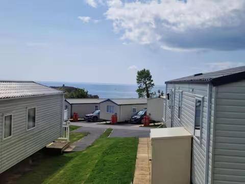 Elms Caravan with sea views at Devon Cliffs in Exmouth