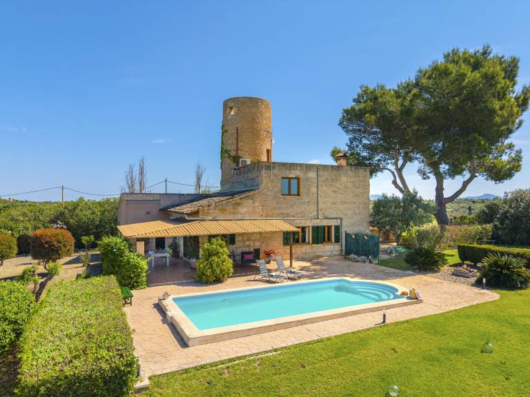 Ferienhaus mit Pool in Santa Margalida, Mallorca f&uuml;r max. 2 Personen