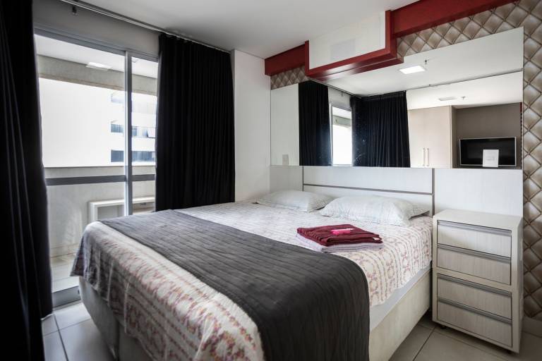 Studio c Varanda, Garagem e Jacuzzi - Jardim Goiás in Goiânia