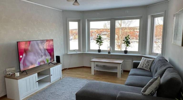 Rental apartment with yard & patio in Skelleftea