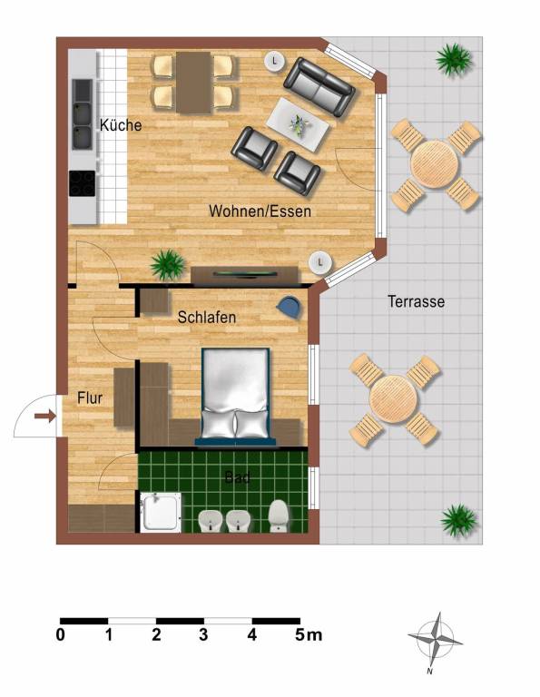 Haus Wenden Fewo 3: strandnahe und ruhige 2-Zimmer-Fewo — photo 4