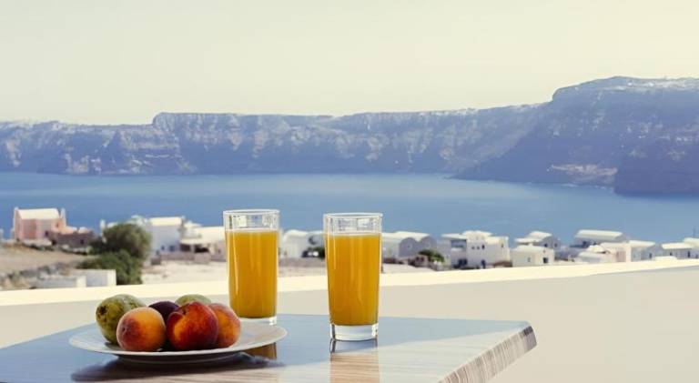 Beautiful serviced apartment with terrace | Pets allowed in Santorini