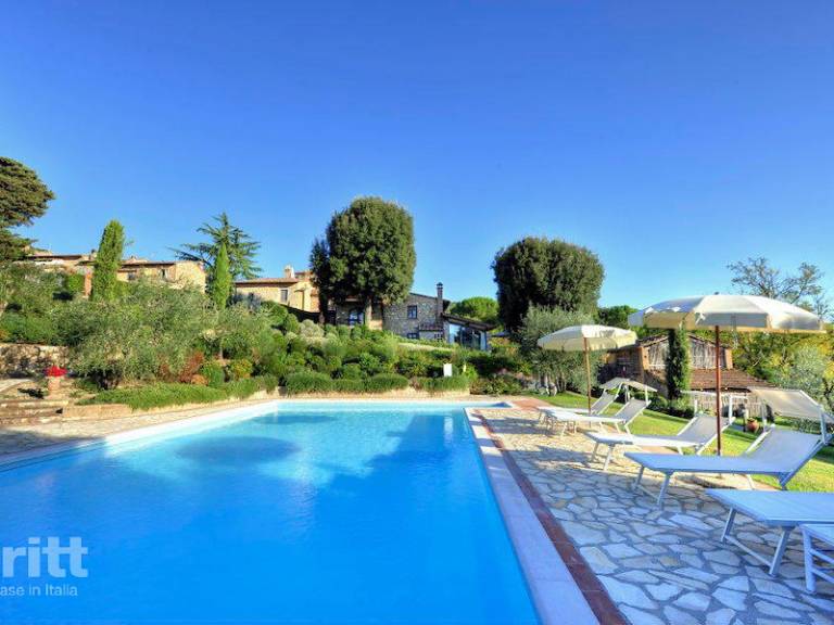 House with terrace, grill & yard in Montaione