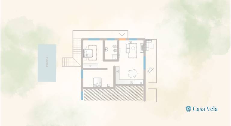 Fully equipped apartment with yard, pool & patio | Panoramic view | Dogs allowed — photo 5