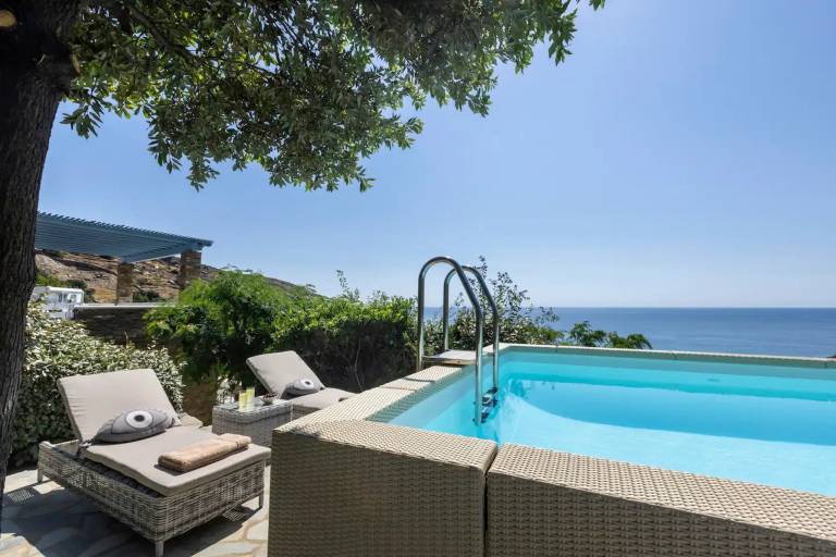 Beachfront Andros Retreat Villa Stenies Thalassa Private Pool 4 bedrooms — photo 3