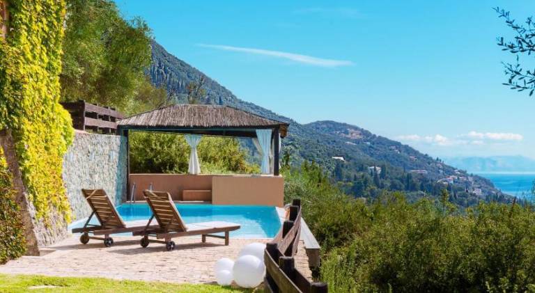 Villa with garden, patio & private pool in Corfu