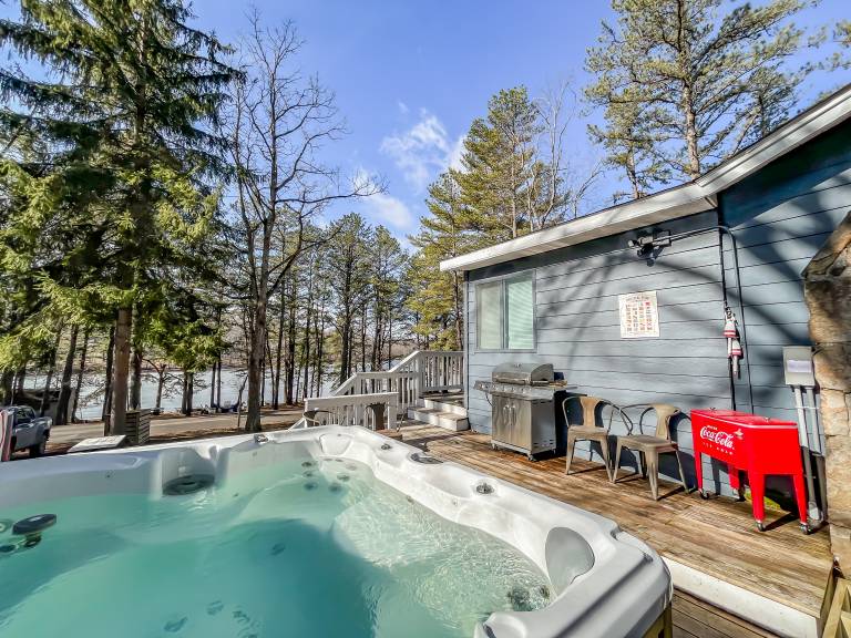 Iconic Cabin! Hot tub, fire pit, lakefront, dock, pet friendly and more! — photo 2