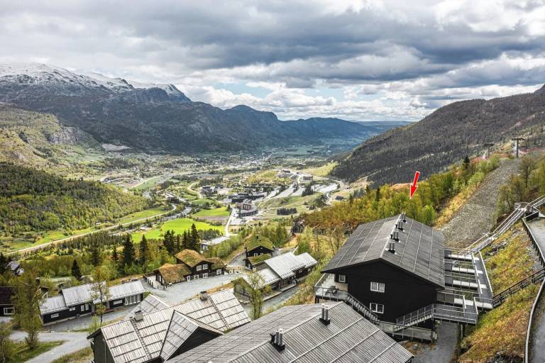 Holiday apartment with sauna & patio in Hemsedal