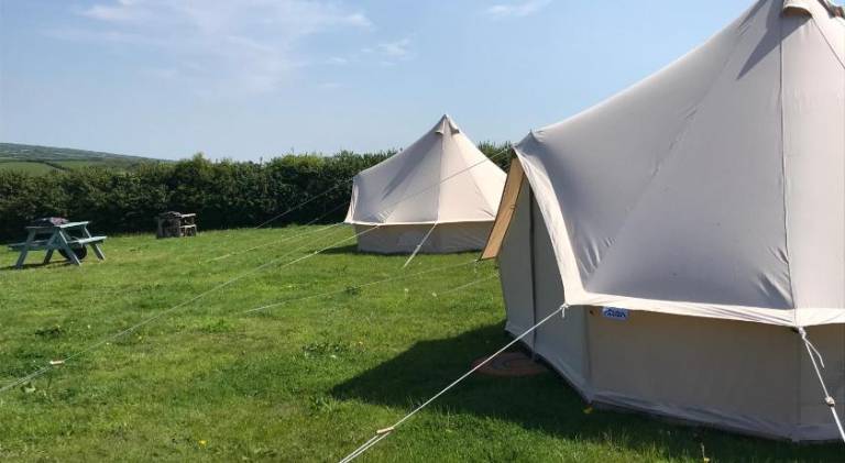 Tent with garden in Tintagel