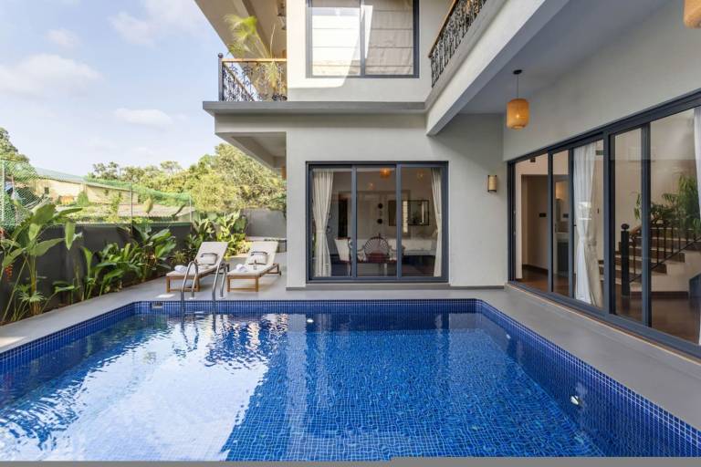 Casa Bonita by Hireavilla 4BR w Pool North Goa