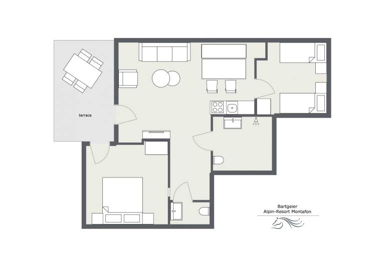 Child-friendly wonderful apartment with patio | Mountain view | Close to the ski | Dogs allowed — photo 2