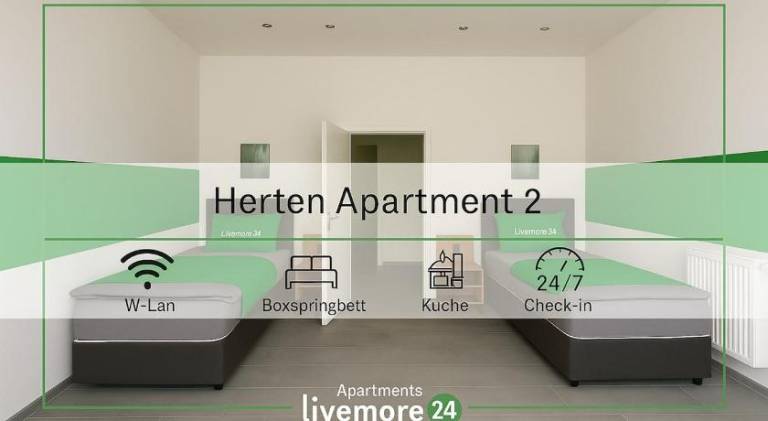 Rental apartment with 1 room for 5 persons in Recklinghausen