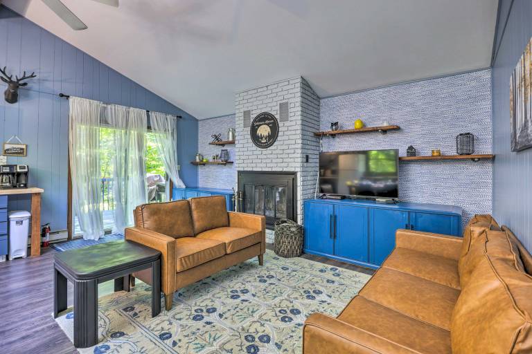 Wraparound Deck: Big Bass Lake Home in Gouldsboro — photo 4
