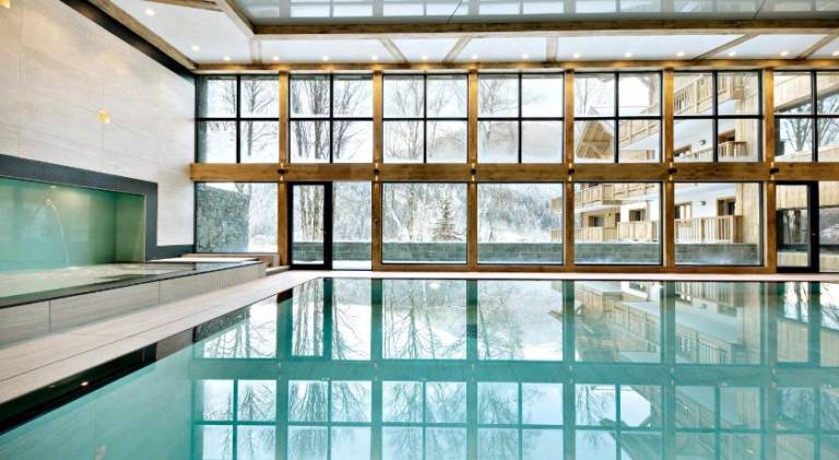 Pleasant serviced apartment with jacuzzi, pool & sauna | Next to the ski | Dogs allowed in Les Houches