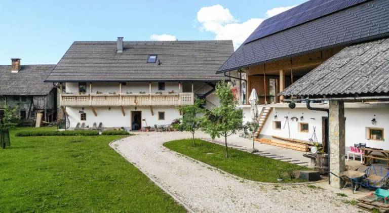 Farm with terrace & yard in Bled