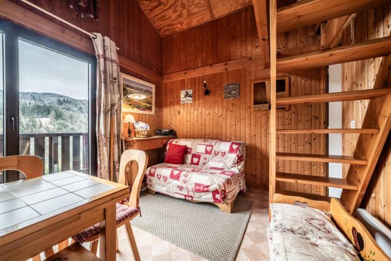 Chalet, wifi, Ground floor, view mountain, parking, tv, 53m², Les Gets — photo 4