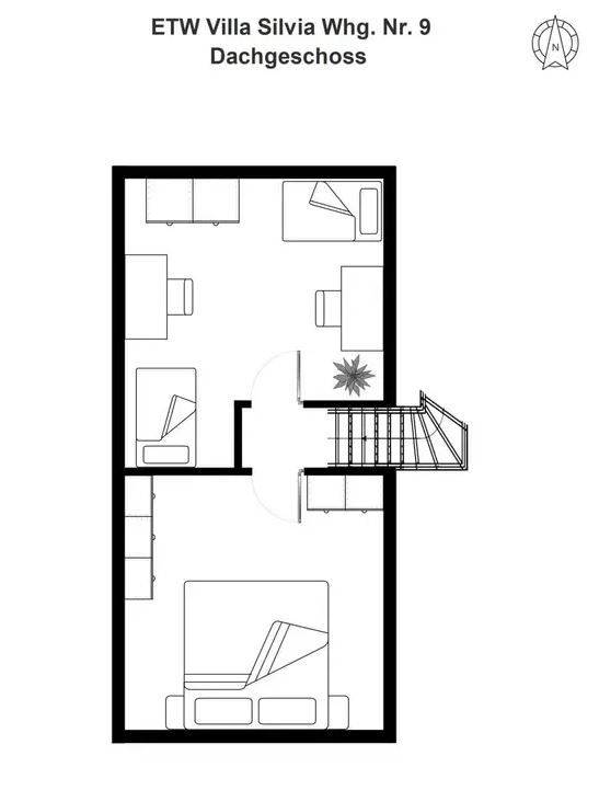 Villa Silva WE 9: moderne und großzügige 3-Zimmer-Fewo mit kleinem West-Balkon — photo 5