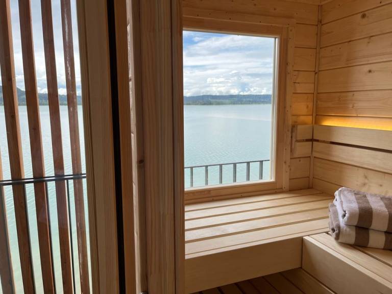 Seehaus Apartment mit Sauna i