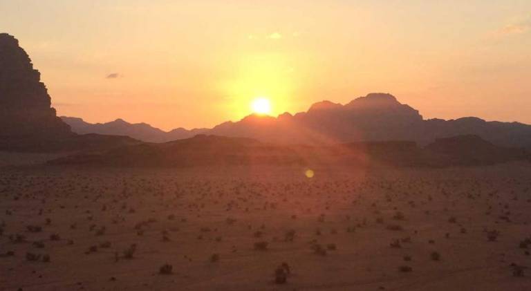 Mobile camping in the desert
