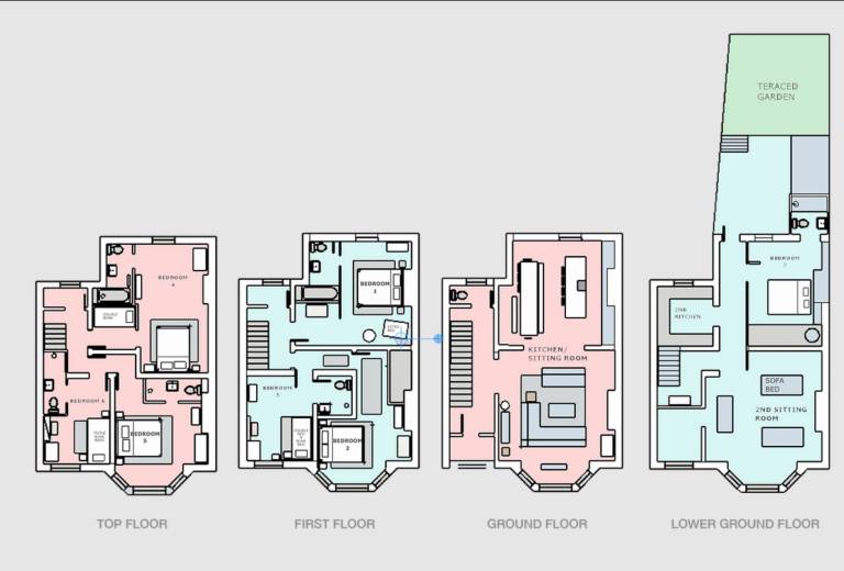 Holiday apartment with yard & terrace — photo 2