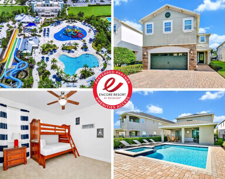 Inviting Home near Disney with Private Pool and WaterPark & Resort Access at Encore Resorts Reunion - 7578MR in Osceola, FL