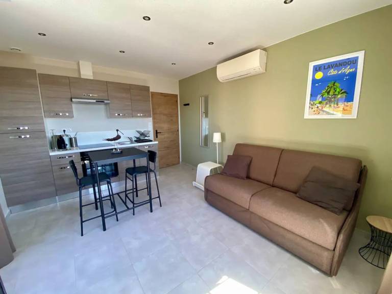 Air-Conditioned Apartment in Le Lavandou Center, Near Beach — photo 2