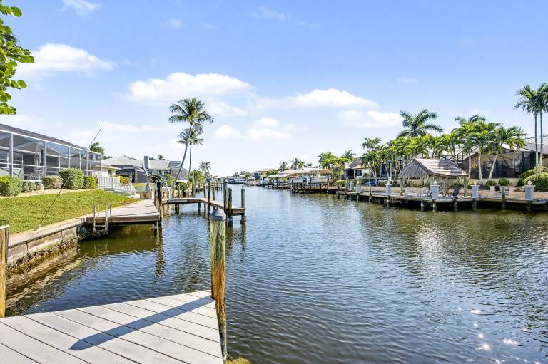 Family-friendly house with private pool, fast internet & grill | Water view | Pet-friendly in Cape Coral, FL
