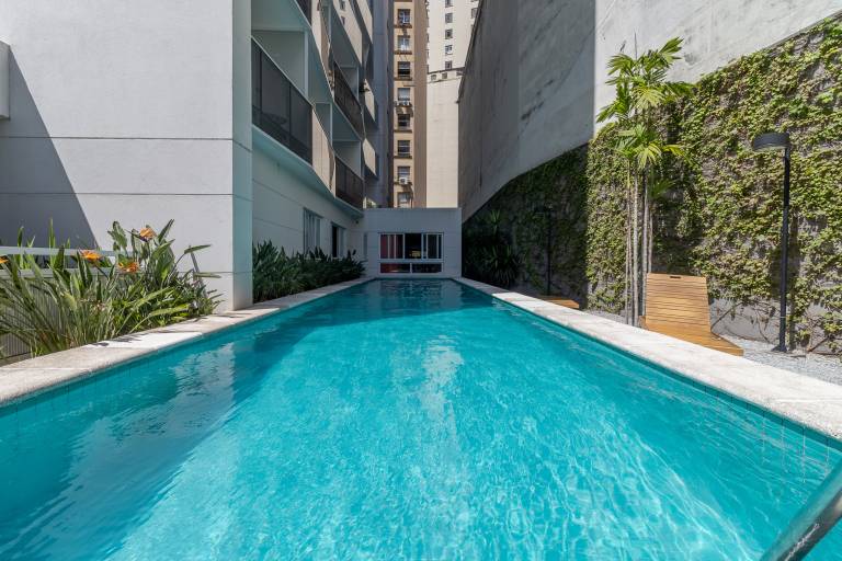 Apartment with pool | Near Municipal Market in Paulista