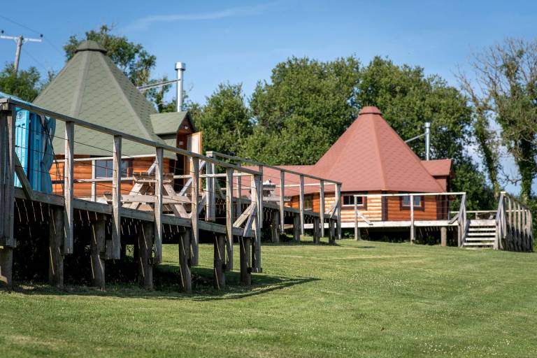 Hand Crafted Wooden Lodge for Glamping in Devon