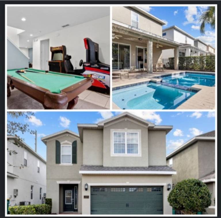 Vacation home with yard, BBQ & jacuzzi in Osceola, FL
