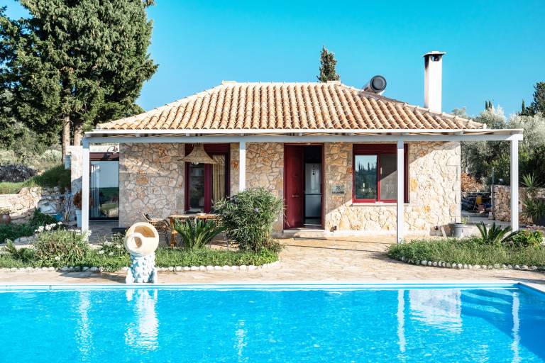 "Villa Alexandros" with Sea View, Private Pool & Wi-Fi in Lefkada