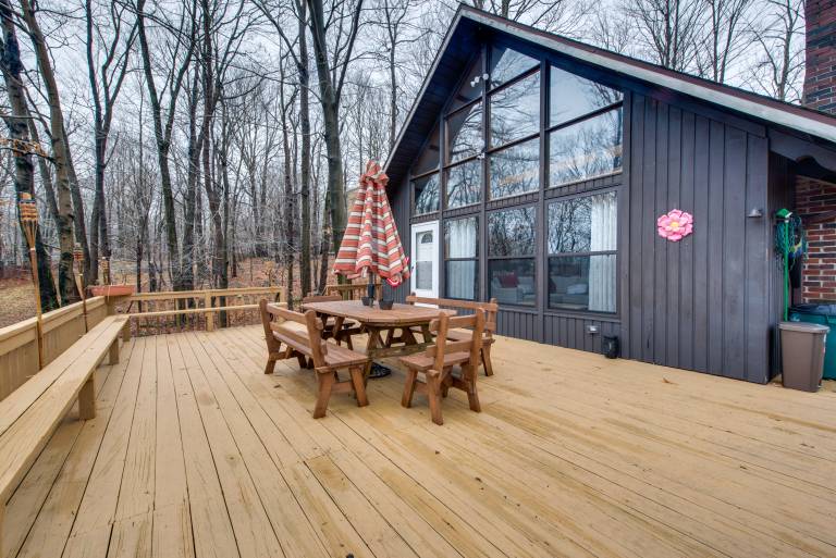 Fire Pit Community Perks Gouldsboro Cabin