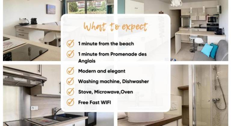 Rental apartment with 1 room for 2 persons in Nice
