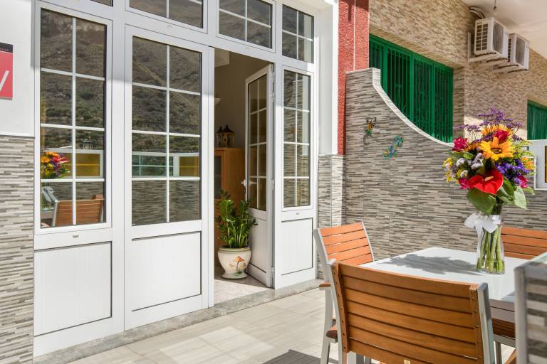 Ferienwohnung in El Hornillo, Mogán f&uuml;r max. 3 Personen am Atlantik